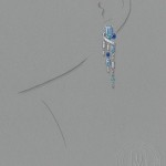 Boucle d'oreille Glacier Water Harry Winston