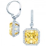 Tiffany and co Boucles d'oreilles diamant jaune