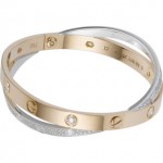 Bracelet love Cartier 2 anneaux