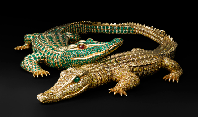 Crocodiles en or Cartier