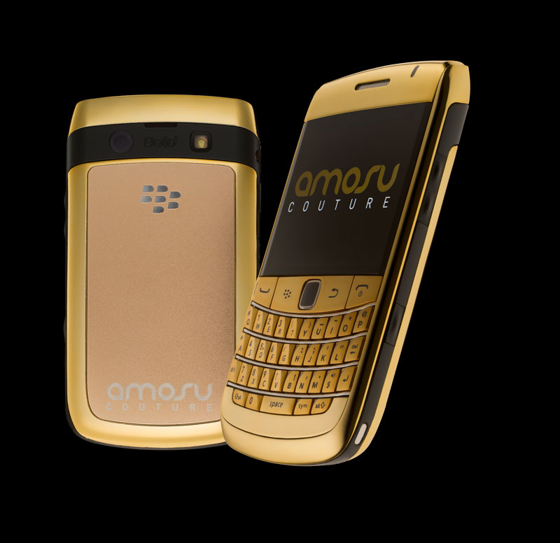 Blackberry Bold 9780 Gold Amosu Couture