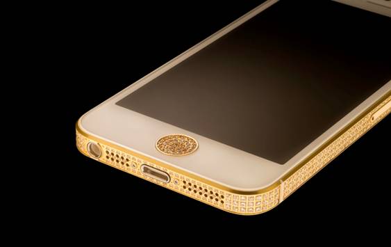 iPhone 5 Swarovski Gold