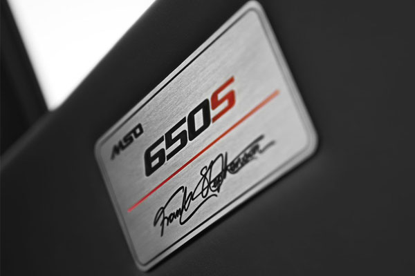 Plaque 650S MSO 2014 McLaren