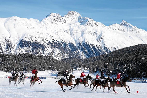 Snow Polo World Cup St. Moritz: Badrutt's Palace Hotel vs. Cartier